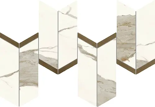 Ceramiche Atlas Concorde, Marvel X, AF8X_MarvelCalacattaSublimeMosaicoChevronLappato