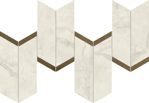 Ceramiche Atlas Concorde, Marvel X, AF8Y_MarvelCalacattaPerlaMosaicoChevronLappato