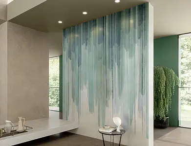 Background tile, Effect resin, Color multicolor, Style designer, Unglazed porcelain stoneware, 120x278 cm, Finish matte