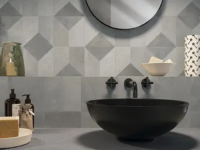 Background tile, Color grey, Unglazed porcelain stoneware, 20x20 cm, Finish antislip