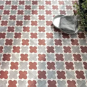 Background tile, Effect faux encaustic tiles, Color multicolor, Glazed porcelain stoneware, 20x20 cm, Finish matte