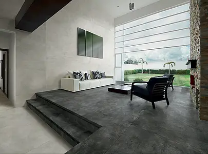 Effect concrete, Color grey, Background tile, Unglazed porcelain stoneware, 160x160 cm, Finish matte