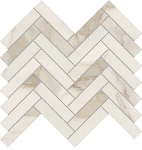 Azteca Cerámica, Calacatta, MOSAICO CALACATTA GOLD LUX M