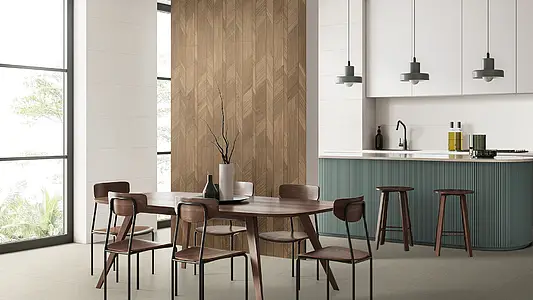 Background tile, Effect wood, Color brown, Ceramics, 40x120 cm, Finish matte