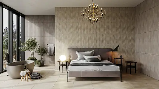 Background tile, Effect concrete, Color beige, Ceramics, 30x60 cm, Finish matte