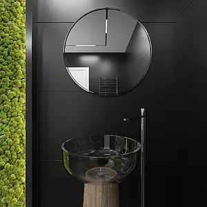 Bakgrundskakel, Textur enfärgad, Färg svart, Glaserad granitkeramik, 60x120 cm, Yta matt