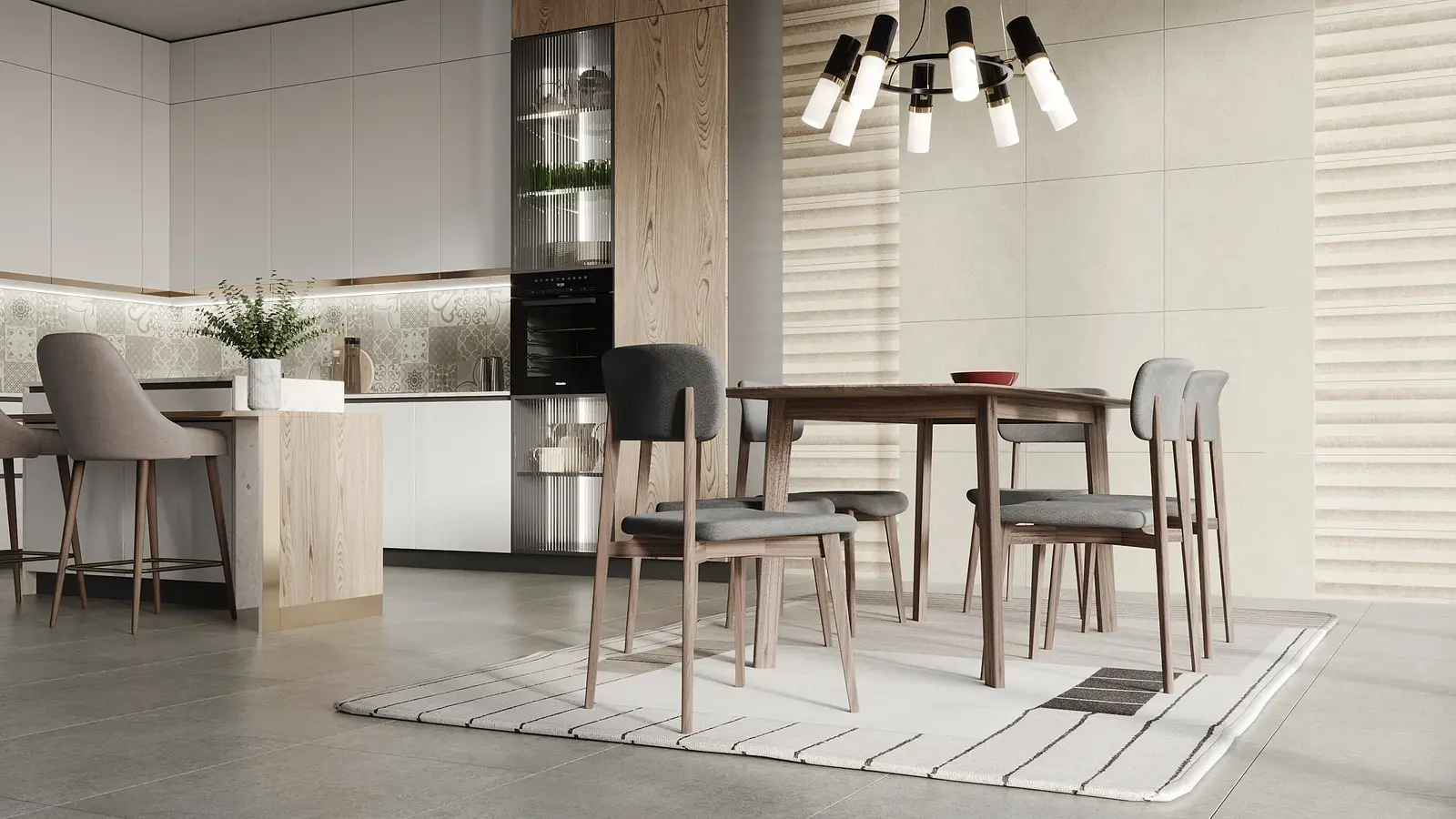 Background tile, Effect other stones, Color grey, Glazed porcelain stoneware, 60x60 cm, Finish matte