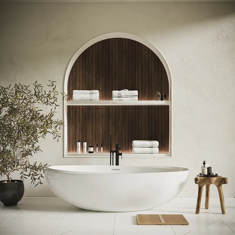 Piastrella di fondo, Effetto altri tipi di marmo, Colore bianco, Gres porcellanato smaltato, 60x60 cm, Superficie opaca