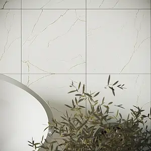 Background tile, Effect stone,other stones, Color white, Glazed porcelain stoneware, 60x60 cm, Finish matte
