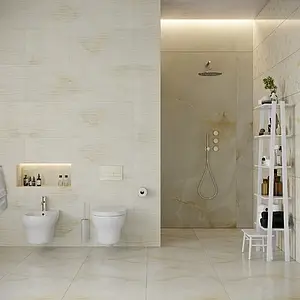 Background tile, Effect stone,other marbles, Color beige, Ceramics, 40x120 cm, Finish glossy
