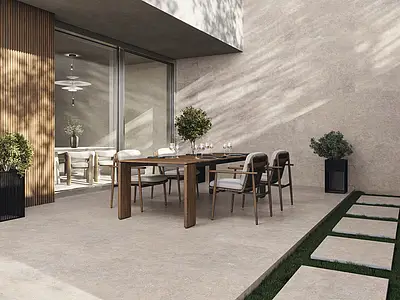 Background tile, Effect other stones, Color brown, Glazed porcelain stoneware, 80x80 cm, Finish antislip