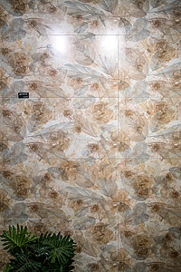 Azulejo de fundo, Cor castanho, Cerâmica, 60x120 cm, Superfície Refinada