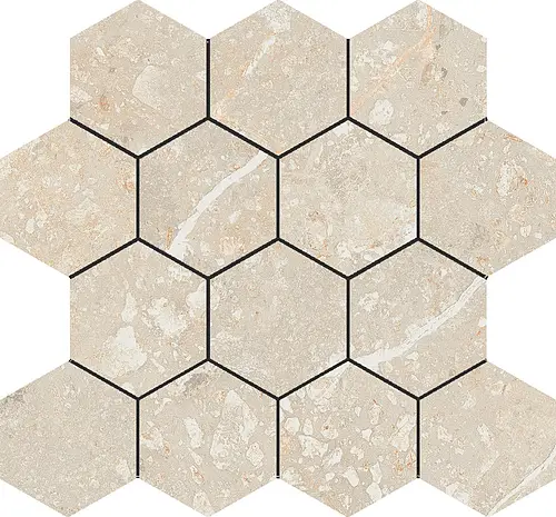 Baldocer Cerámica, Volcano, Volcano Hexa Avorio