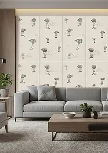 Background tile, Color multicolor, Glazed porcelain stoneware, 60x120 cm, Finish matte