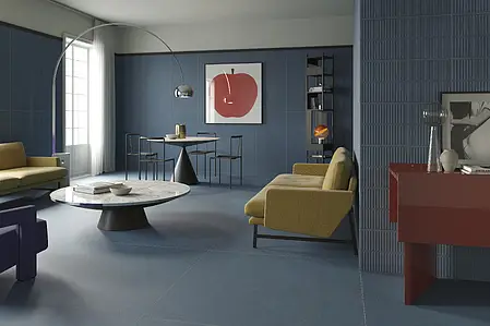 Background tile, Color navy blue, Glazed porcelain stoneware, 120x120 cm, Finish antislip