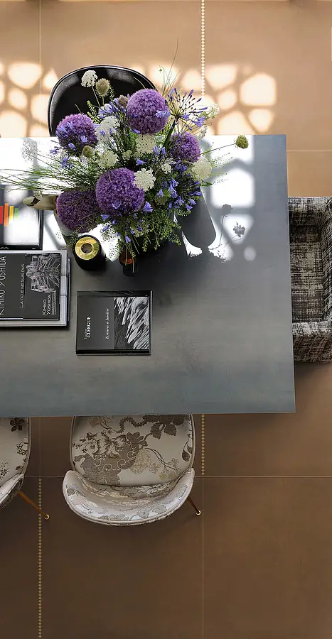 Piastrella di fondo, Colore arancio, Stile d'autore, Gres porcellanato smaltato, 60x60 cm, Superficie antiscivolo