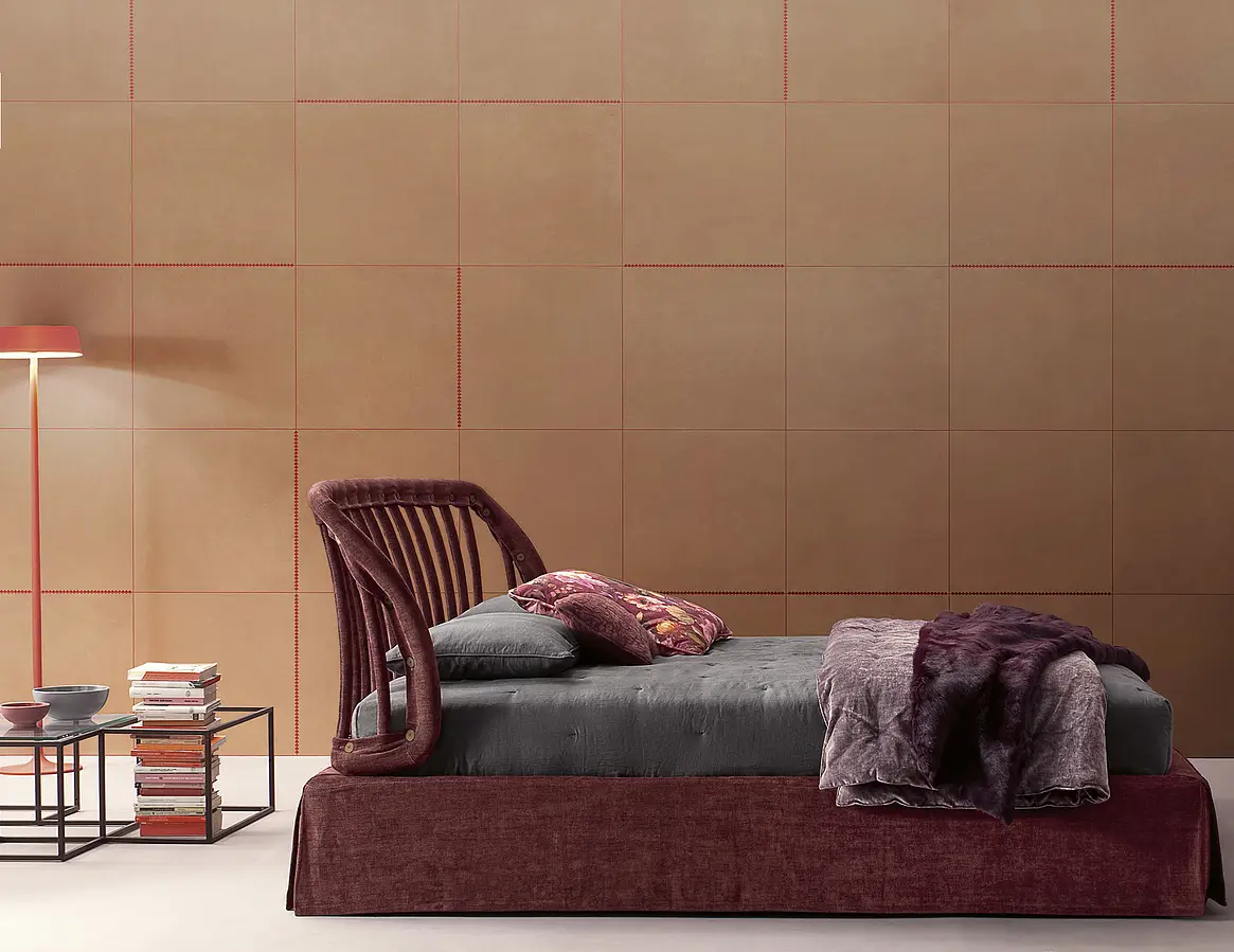 Background tile, Color orange, Style designer, Glazed porcelain stoneware, 60x60 cm, Finish antislip