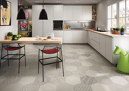 Bee Porcelain Tiles produced by Bayker, Style patchwork, 