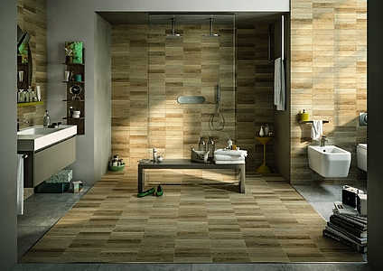 Faubourg Porcelain Tiles produced by Bayker, Wood effect