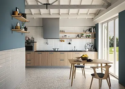 Background tile, Effect terrazzo, Color beige,multicolor, Glazed porcelain stoneware, 60x60 cm, Finish polished
