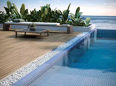 Background tile, Color navy blue, Glazed porcelain stoneware, 15x15 cm, Finish glossy