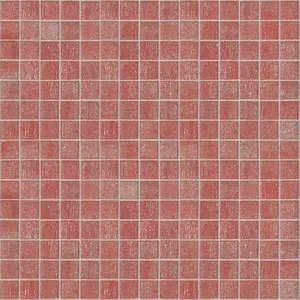 Mosaikkflis, Farge rosa, Glass, 32.2x32.2 cm, Overflate matt