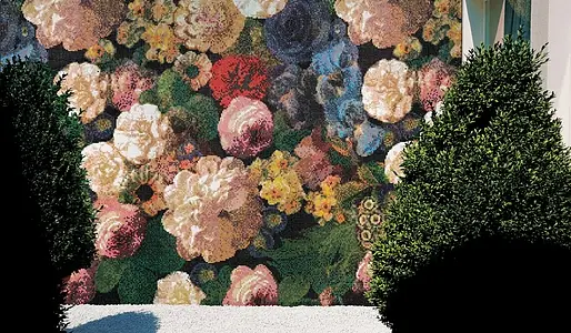 Mozaika, Kolor multicolor, Styl designerski, Szkło, 129.1x290.5 cm, Powierzchnia półmatowa