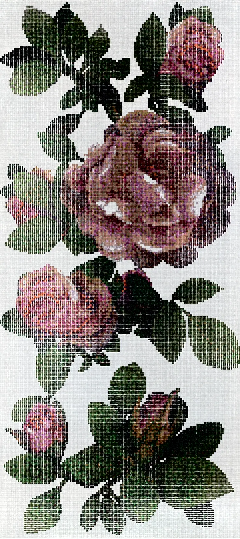 Springrose Bianco B Bisazza Decori 10