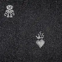 Hearts & Robots Black Bisazza Decori 10