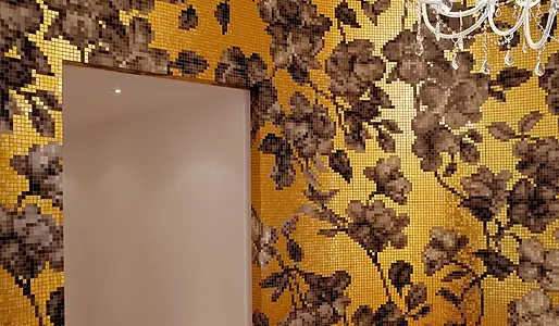 Mozaika, Kolor multicolor, Styl designerski, Szkło, 129.4x291.2 cm, Powierzchnia półmatowa