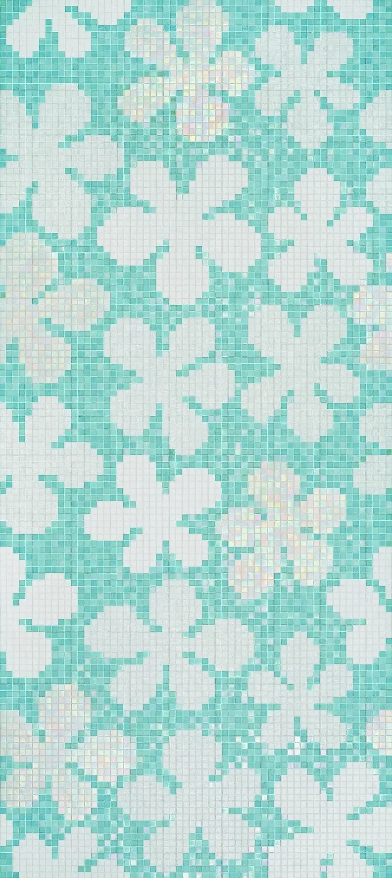 Glass Flowers New Blue Bisazza Decori 20