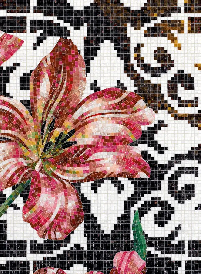 Mosaic tile, Color multicolor, Style handmade,designer, Glass, 120.5x290.5 cm, Finish semi-gloss