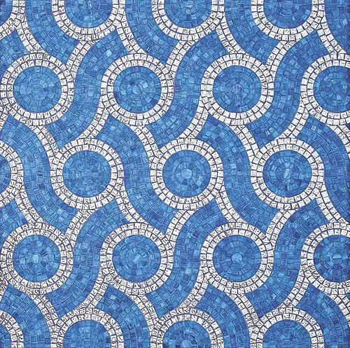 Bisazza, Decori in Tecnica Artistica, Plait Blue