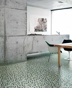 Bakgrundskakel, Färg flerfärgade, Stil hanverksmässig,designer, Cement, 20x23 cm, Yta matt