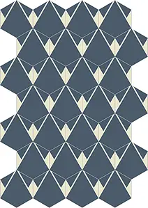Bakgrundskakel, Färg flerfärgade, Stil hanverksmässig,designer, Cement, 23x23 cm, Yta matt