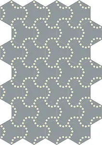 Grundflise, Cement, 23x23 cm, Overflade mat