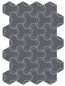 Bakgrundskakel, Färg grå, Stil hanverksmässig,designer, Cement, 23x23 cm, Yta matt