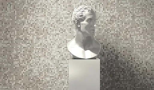 Mosaico, Colore grigio, Vetro, 32.2x32.2 cm, Superficie semilucida