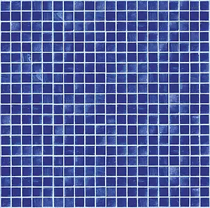 Mosaikkflis, Farge marineblå, Glass, 32.2x32.2 cm, Overflate sklisikker