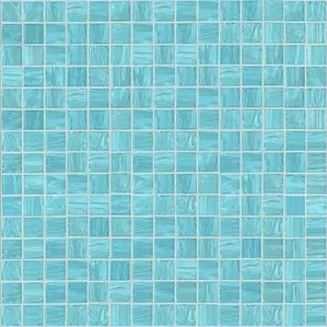 Mosaico, Colore azzurro, Vetro, 32.2x32.2 cm, Superficie antiscivolo