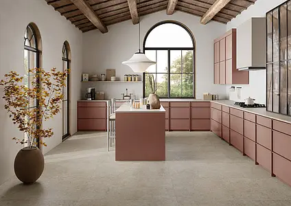 Background tile, Effect limestone, Color brown, Glazed porcelain stoneware, 60x120 cm, Finish antislip