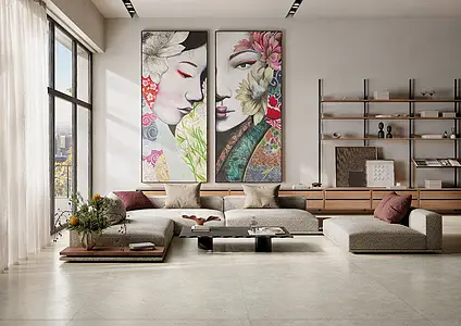 Background tile, Effect other stones, Color grey, Glazed porcelain stoneware, 120x120 cm, Finish matte