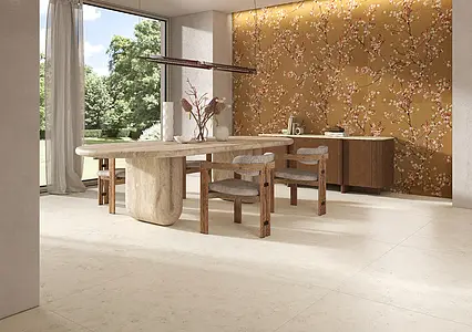 Background tile, Effect other stones, Color beige, Glazed porcelain stoneware, 120x120 cm, Finish antislip