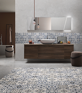 Cementina Retro Porcelain Tiles produced by Boxer, Style patchwork, faux encaustic tiles