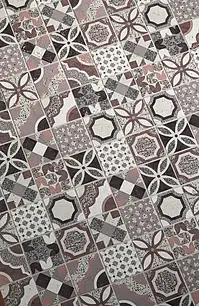 Mosaik, Textur enkaustisk kakel,cementmosaik, Färg flerfärgade, Stil patchwork, Glaserad granitkeramik, 30x30 cm, Yta matt