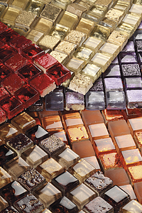 Eldorado Mosaic Tiles produced by Boxer, Gold and precious metals effect