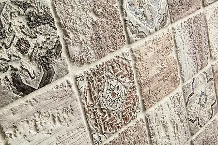 Mosaïque, Teinte beige, Pierre naturelle, 30x30 cm, Surface mate