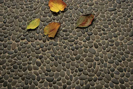 Mosaic tile, Color black, Natural stone, 28x28 cm, Finish matte