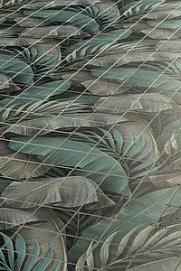 Mosaïque, Teinte verte, Pierre naturelle, 30x30 cm, Surface mate