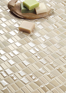 Mosaik, Farbe beige, Keramik, 29.5x32.2 cm, Oberfläche glänzende